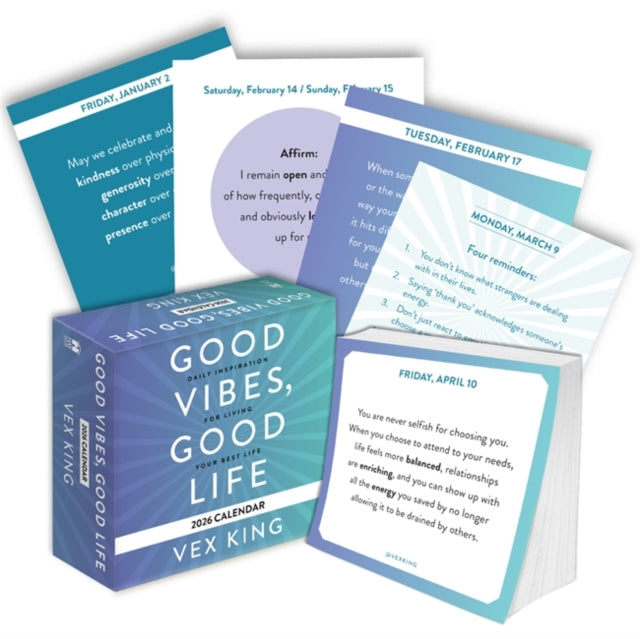 Book cover of: Good Vibes, Good Life Calendar 2026
