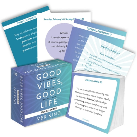Book cover of: Good Vibes, Good Life Calendar 2026