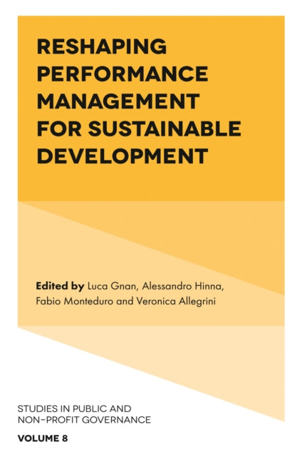 Book cover of: Reshaping Performance Management for Sustainable Development. By: Luca Gnan
