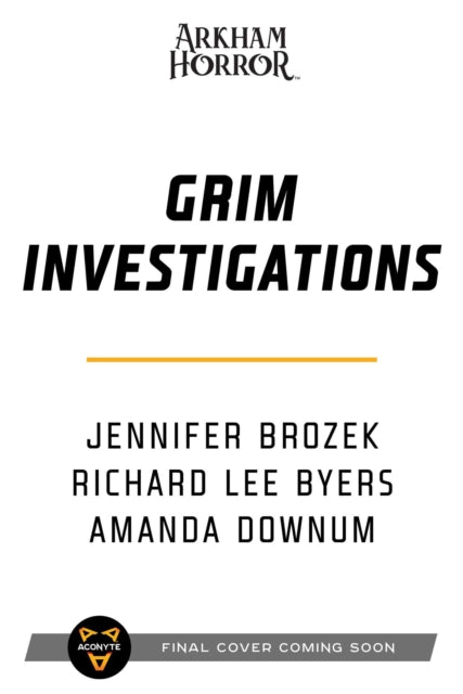 Book cover of: Grim Investigations. By: Jennifer Brozek
