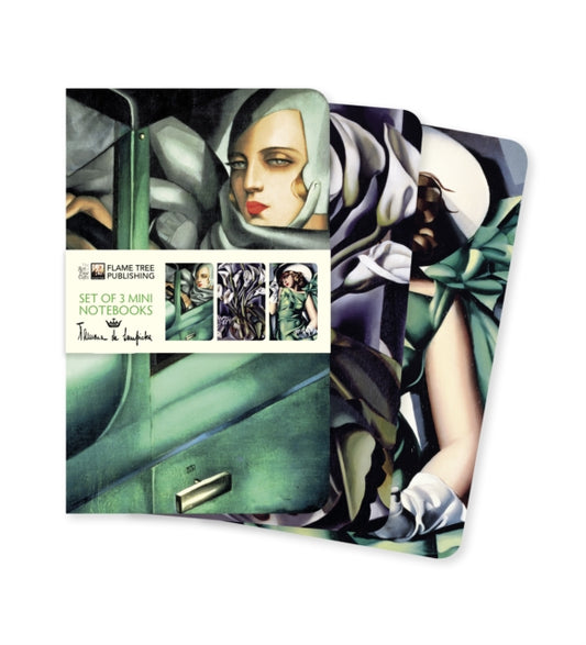 Book cover of: Tamara de Lempicka Set of 3 Mini Notebooks. By: Flame Tree Studio