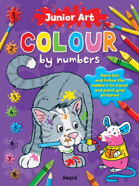 Book cover of: Junior Art Colour By Numbers: Cat