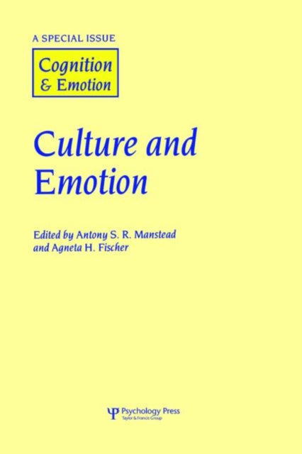 Book cover of: Culture and Emotion. By: Agneta Fischer