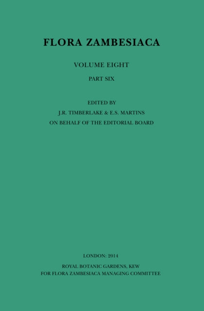 Book cover of: Flora Zambesiaca: Volume 8, Part 6 – Acanthaceae: Barleria to Hypoestes. By: Jonathan Timberlake