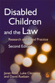 Book cover of: Disabled Children and the Law. By: Janet Read