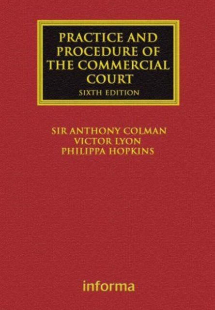 Book cover of: Practice and Procedure of the Commercial Court. By: Anthony Colman