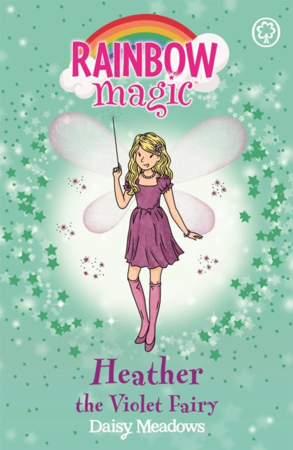 Book cover of: Rainbow Magic: Heather the Violet Fairy. By: Daisy Meadows