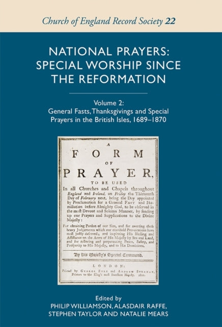 Book cover of: National Prayers: Special Worship since the Reformation. By: Philip Williamson