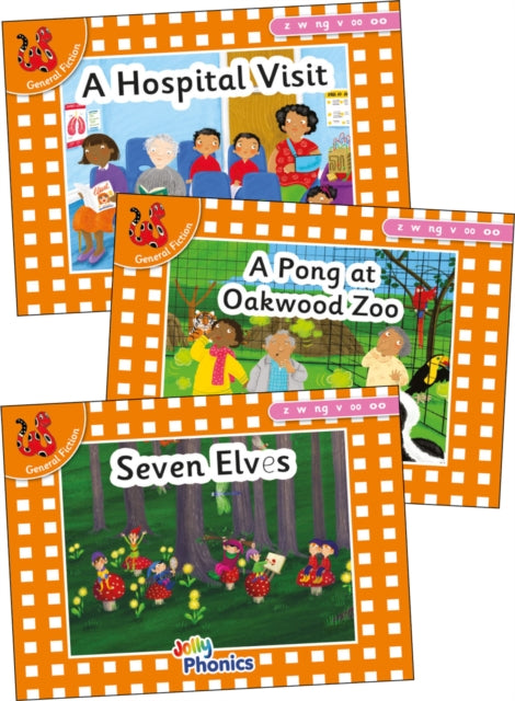 Book cover of: Jolly Phonics Orange Level Readers Set 5. By: Louise Van-Pottelsberghe