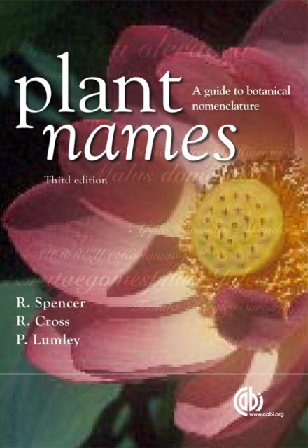 Book cover of: Plant Names. By: Roger Spencer
