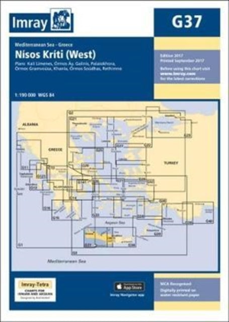 Book cover of: Imray Chart G37