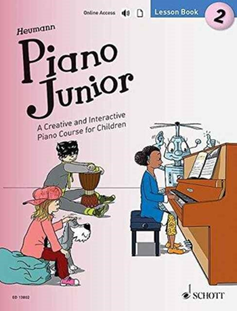 Book cover of: Piano Junior - Lesson Book 2. By: Hans-Günter Heumann