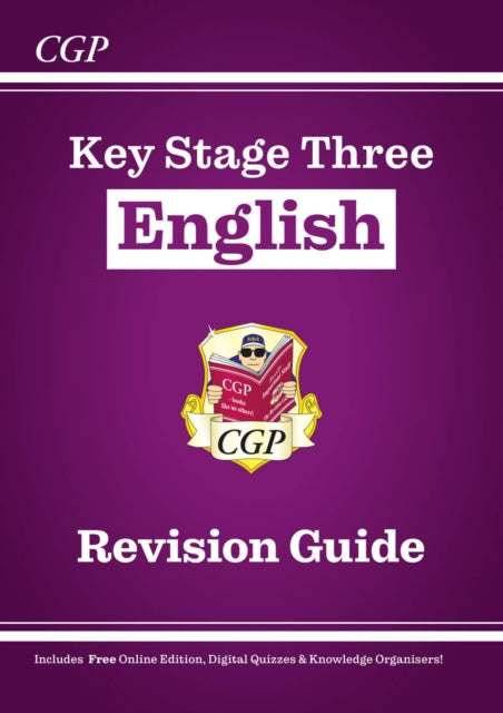 Book cover of: KS3 English Revision Guide (with Online Edition, Quizzes and Knowledge Organisers)