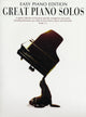 Book cover of: Great Piano Solos - the Black Book Easy Piano Ed.. By: Compilation