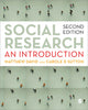 Book cover of: Social Research. By: Matthew David