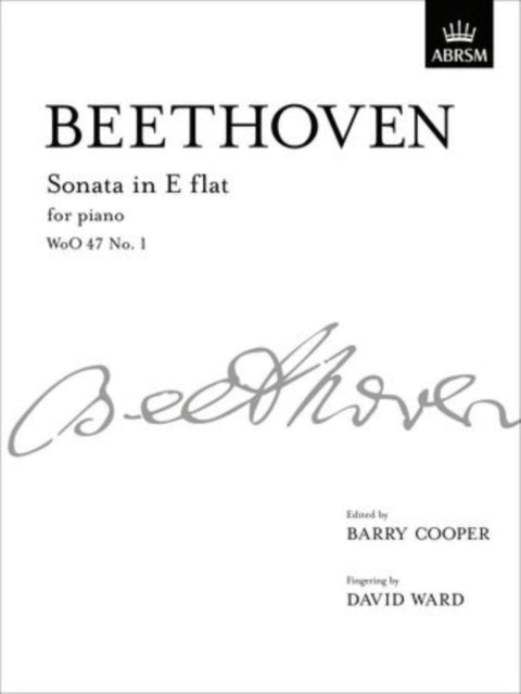 Book cover of: Sonata in E flat, WoO 47 No. 1