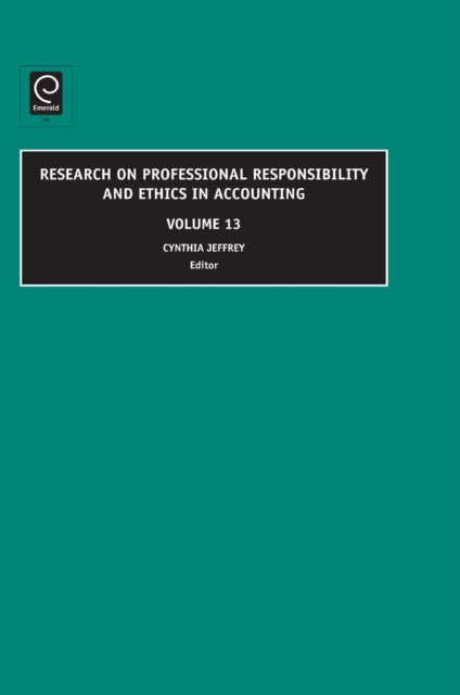 Book cover of: Research on Professional Responsibility and Ethics in Accounting. By: Cynthia JEFFREY
