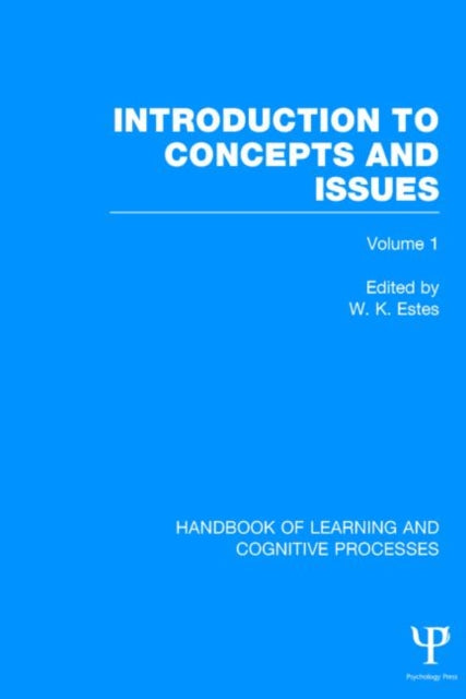 Book cover of: Handbook of Learning and Cognitive Processes (Volume 1). By: W. K. Estes