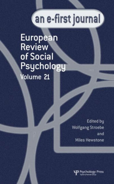 Book cover of: European Review of Social Psychology: Volume 21. By: Miles Hewstone