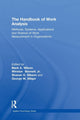 Book cover of: Handbook of Work Analysis. By: Mark A. Wilson