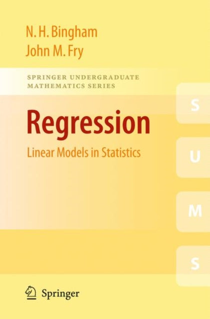 Book cover of: Regression. By: N. H. Bingham