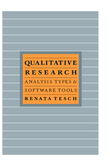 Book cover of: Qualitative Types:Analysis Typ. By: Tesch R