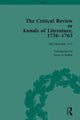 Book cover of: Critical Review or Annals of Literature, 1756-1763