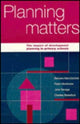 Book cover of: Planning Matters. By: Barbara MacGilchrist
