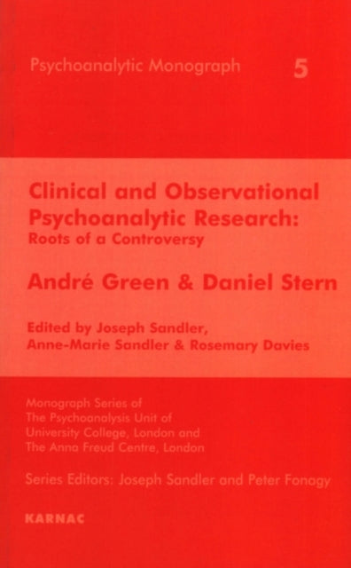 Book cover of: Clinical and Observational Psychoanalytic Research. By: Joseph Sandler