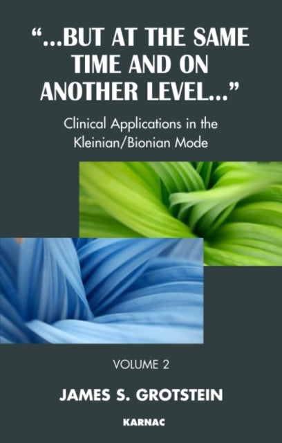Book cover of: But at the Same Time and on Another Level. By: James S. Grotstein