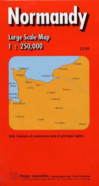 Book cover of: Normandy Regional Map