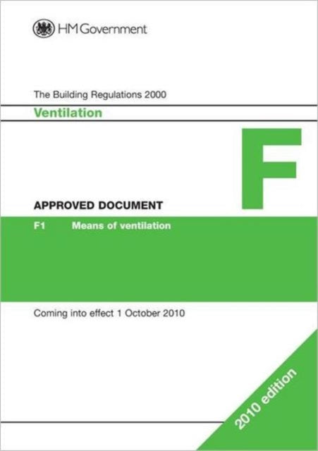 Book cover of: Approved Document F. By: Communities and Local Government Staff