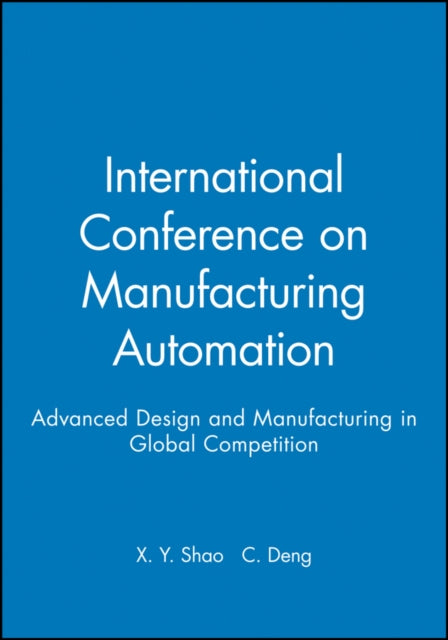 Book cover of: International Conference on Manufacturing Automation
