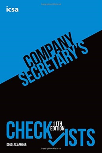 Book cover of: Company Secretary's Checklists, 11th edition. By: ARMOUR