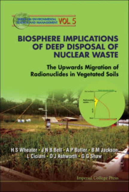Book cover of: Biosphere Implications Of Deep Disposal Of Nuclear Waste: The Upwards Migration Of Radionuclides In Vegetated Soils. By: Howard Wheater