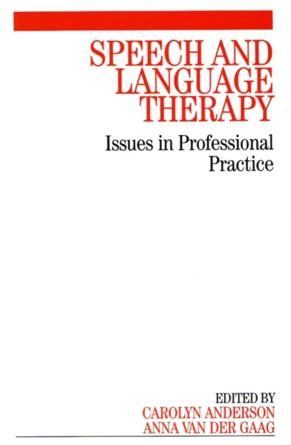 Book cover of: Speech and Language Therapy. By: Carolyn Anderson