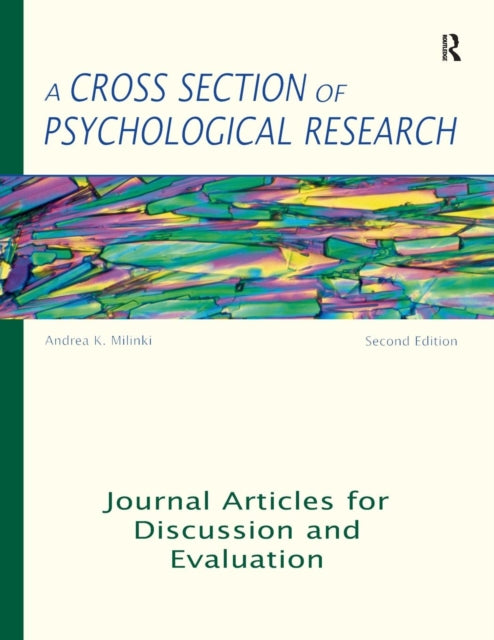 Book cover of: Cross Section of Psychological Research. By: Andrea K. Milinki