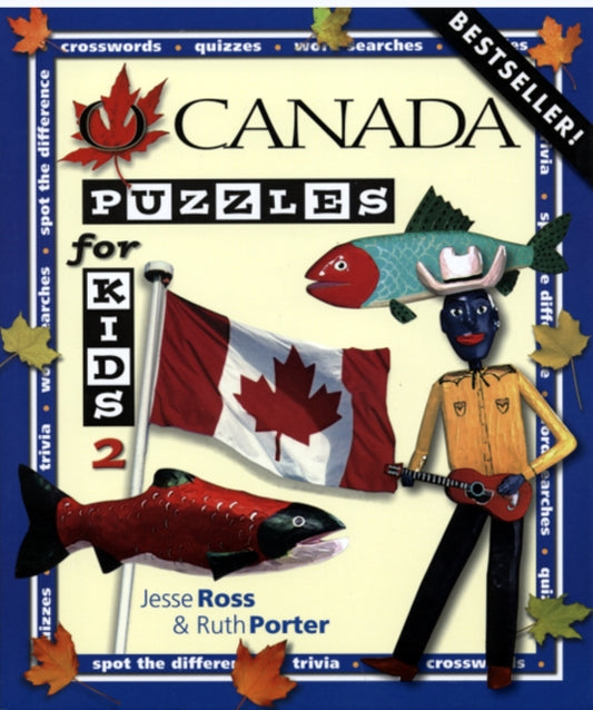 Book cover of: O Canada Puzzles for Kids Book 2. By: Ross Jesse