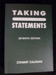 Book cover of: Taking Statements