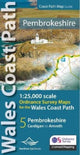 Book cover of: Pembrokeshire Coast Path Map Guide