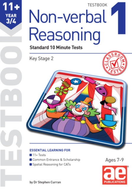 Book cover of: 11+ Non-verbal Reasoning Year 3/4 Testbook 1