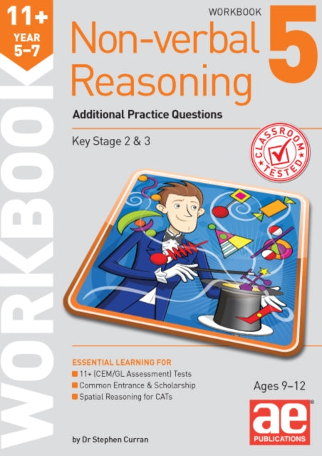 Book cover of: 11+ Non-verbal Reasoning Year 5-7 Workbook 5