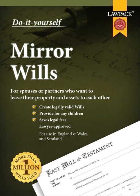 Book cover of: Lawpack Mirror Wills DIY Kit