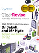 Book cover of: ClearRevise AQA GCSE English Literature 8702; Stevenson, Dr Jekyll and Mr Hyde