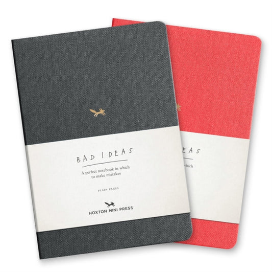 Book cover of: Notebook For Bad Ideas - Red/plain. By: Hoxton Mini Press
