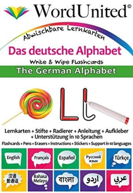 Book cover of: German Alphabet. By: WordUnited
