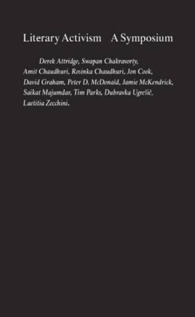 Book cover of: Literary Activism. By: CHAUDHURI