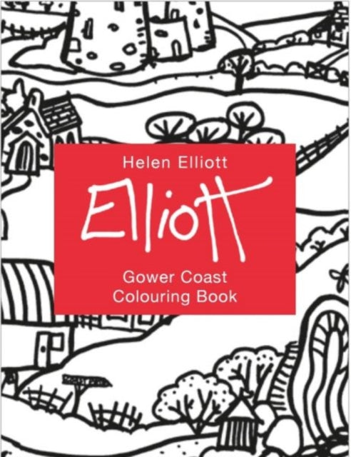 Book cover of: Helen Elliott Concertina Colouring Book: Gower Coast. By: Helen Elliott
