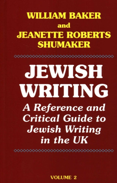 Book cover of: Jewish Writing. By: William Baker