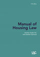 Book cover of: Manual of Housing Law 11th edition. By: Andrew Arden